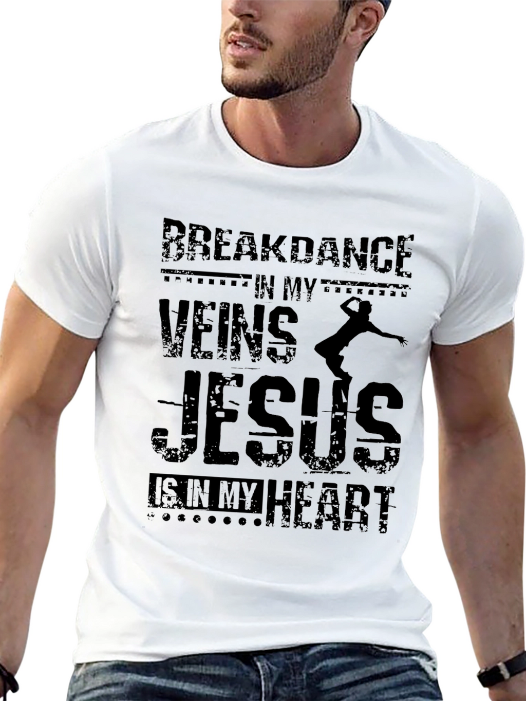 Breakdance Jesus Christian T-Shirt