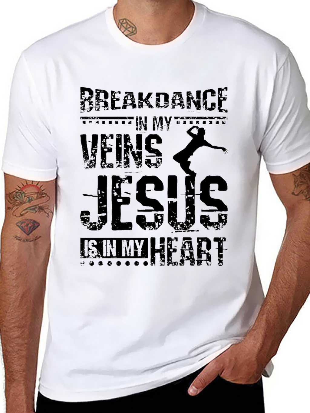 Breakdance Jesus Christian T-Shirt
