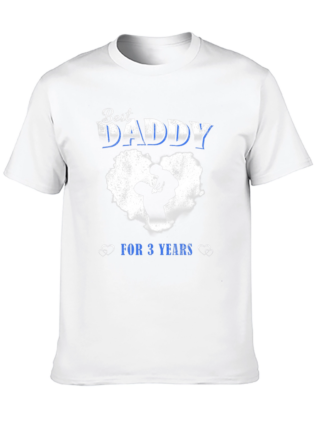 Best Daddy For 3 Years Black T-Shirt