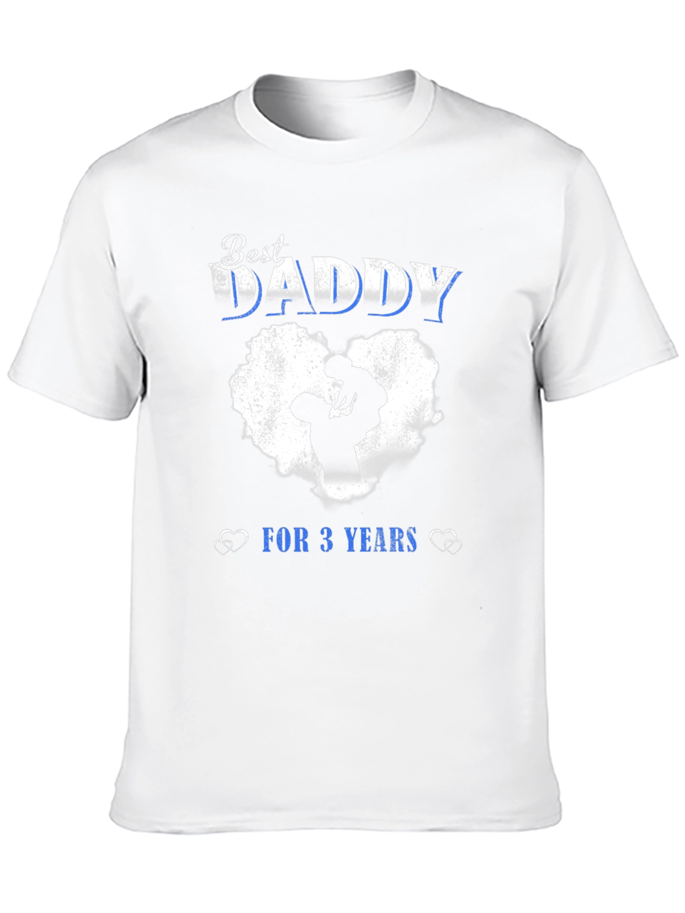 Best Daddy For 3 Years Black T-Shirt