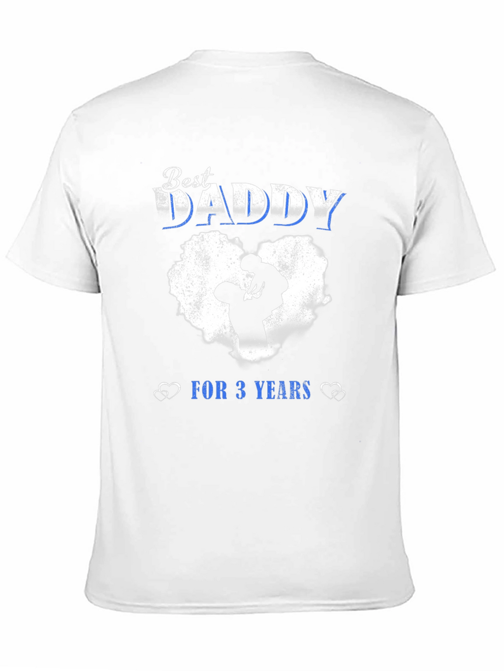 Best Daddy For 3 Years Black T-Shirt