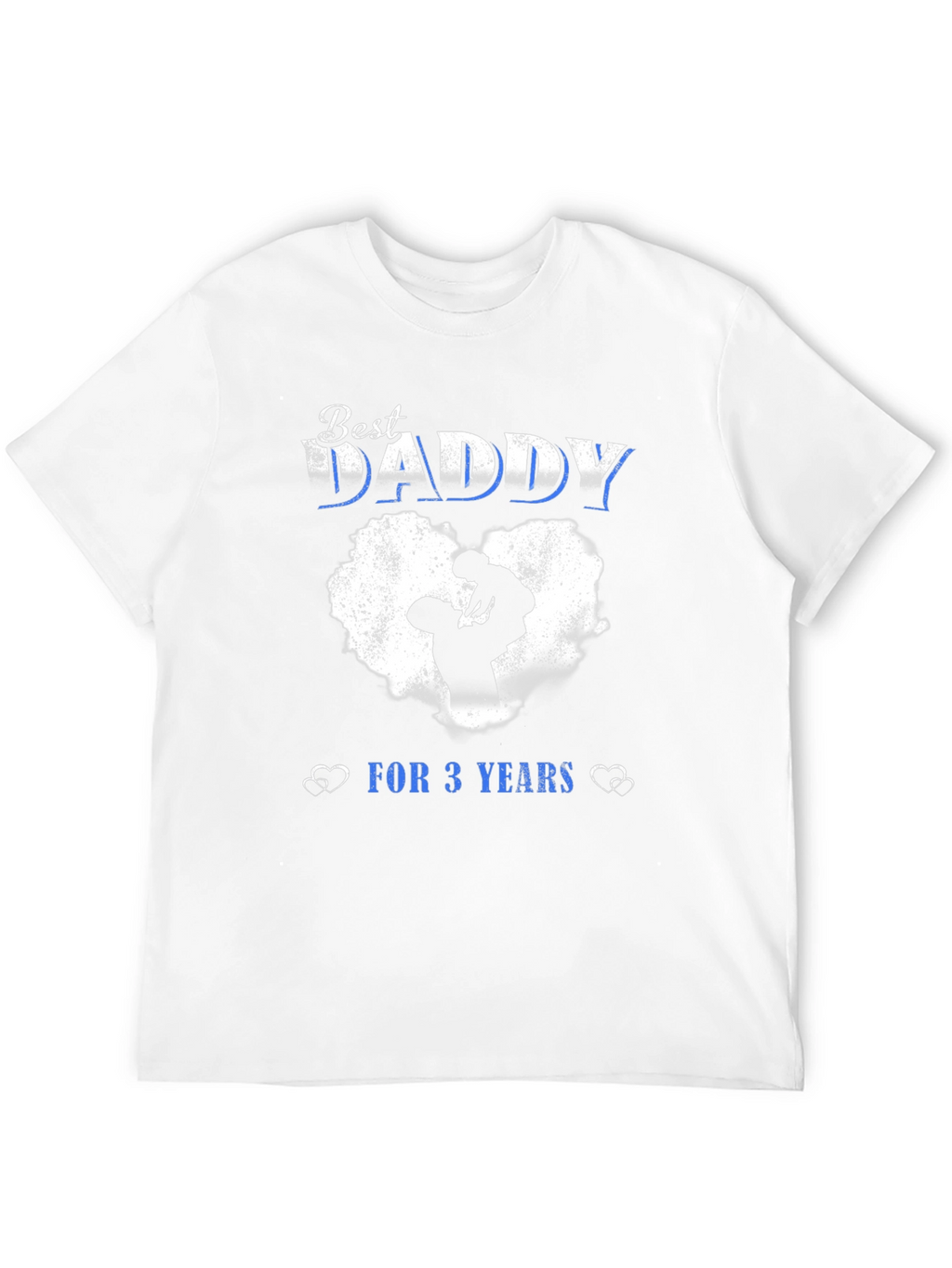 Best Daddy For 3 Years Black T-Shirt