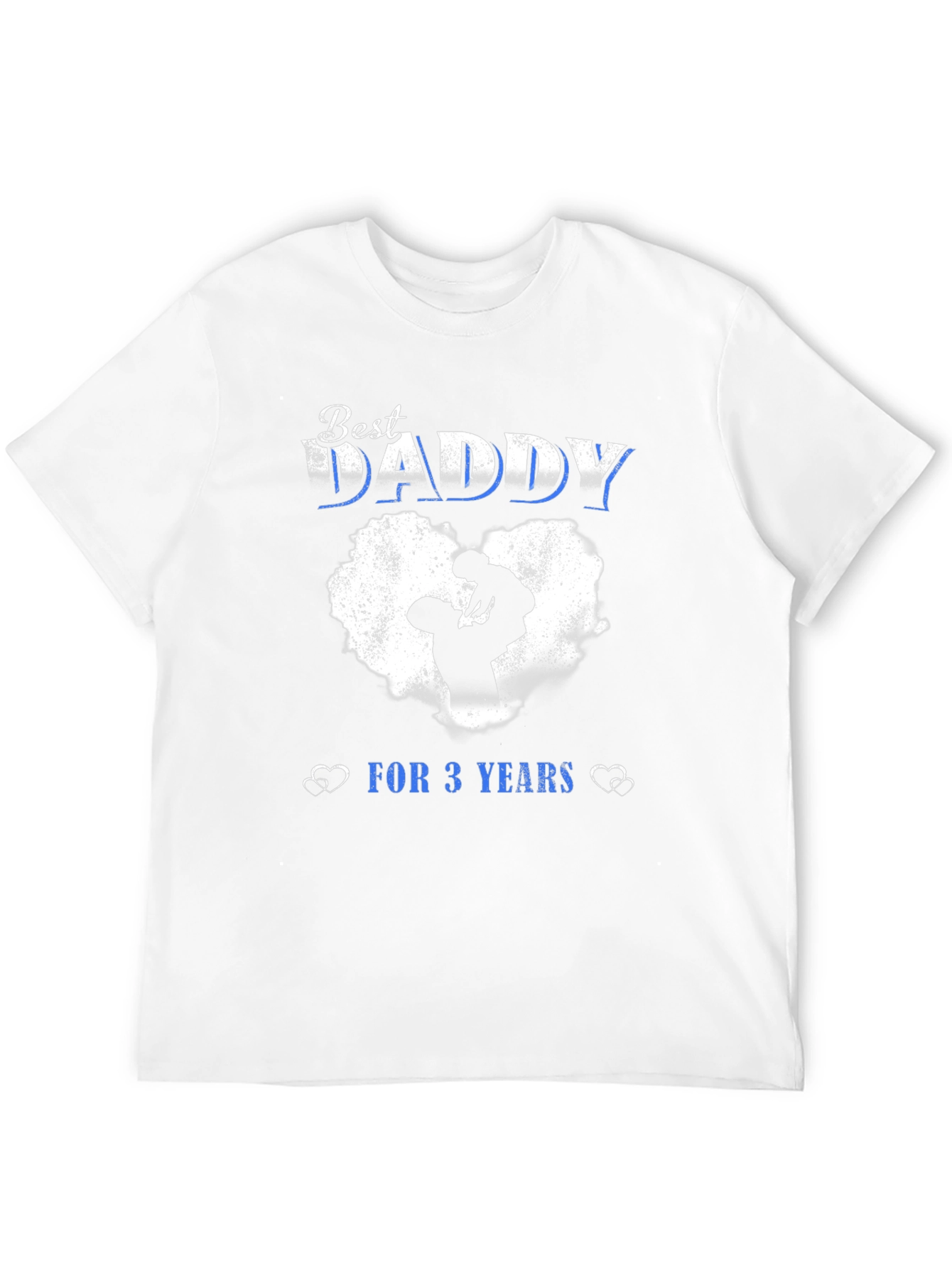 Best Daddy For 3 Years Black T-Shirt
