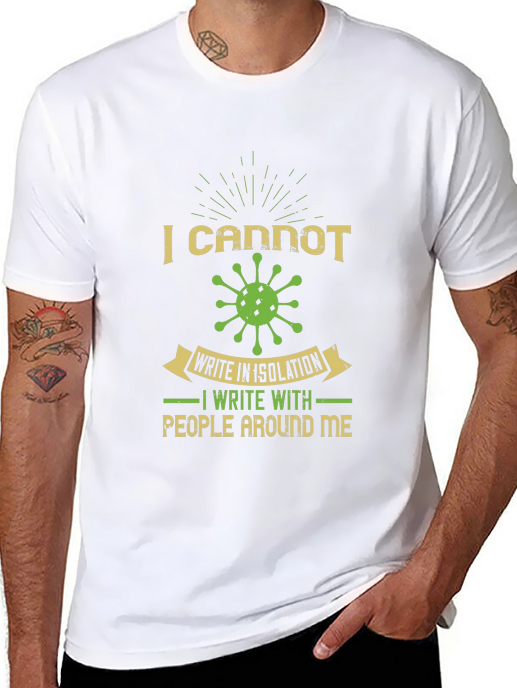 I Cannot Write in Isolation Graphic Tee