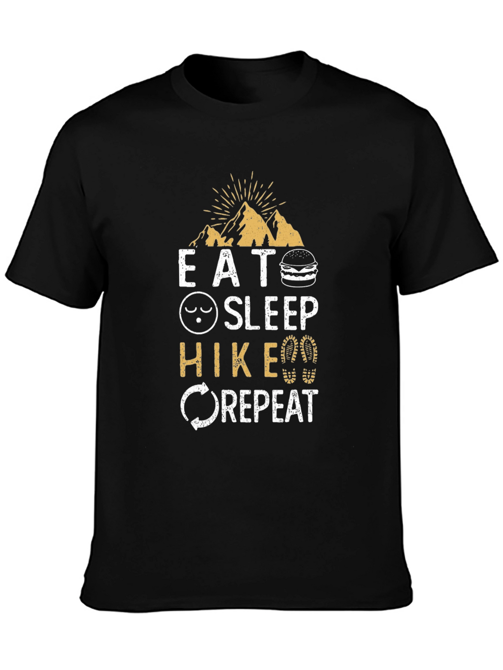 Eat Sleep Hike Repeat Graphic Tee - Adventure Time!