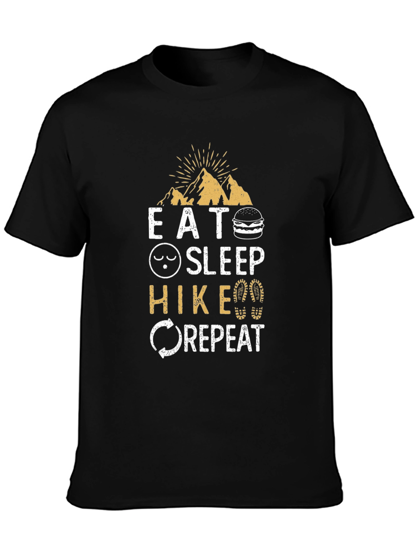 Eat Sleep Hike Repeat Graphic Tee - Adventure Time!