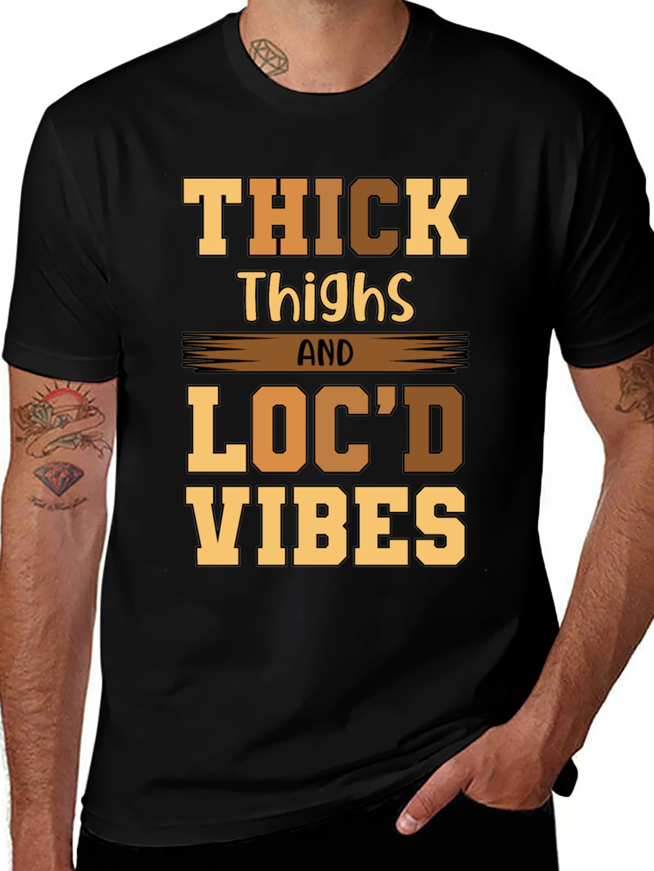 Thick Thighs Locd Vibes Graphic Tee