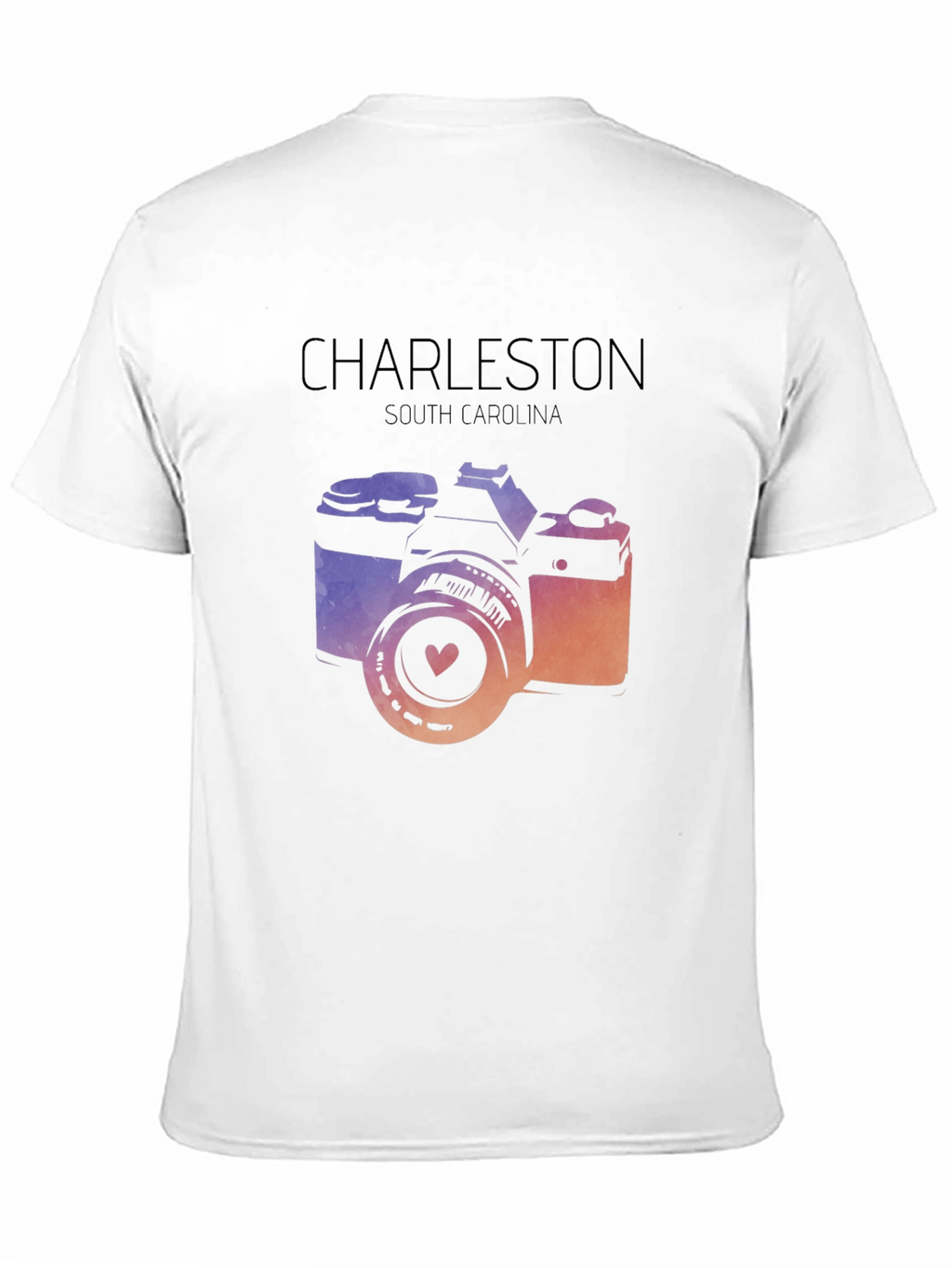 Charleston South Carolina Camera Graphic T-Shirt