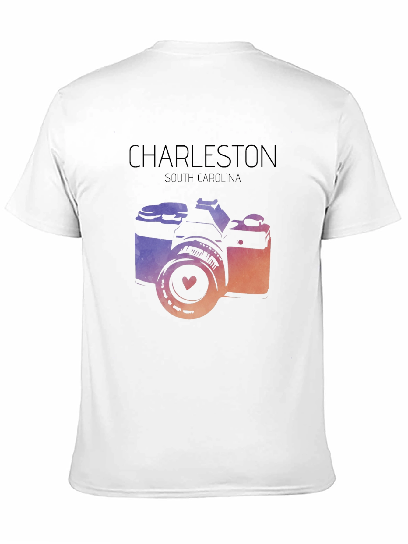 Charleston South Carolina Camera Graphic T-Shirt