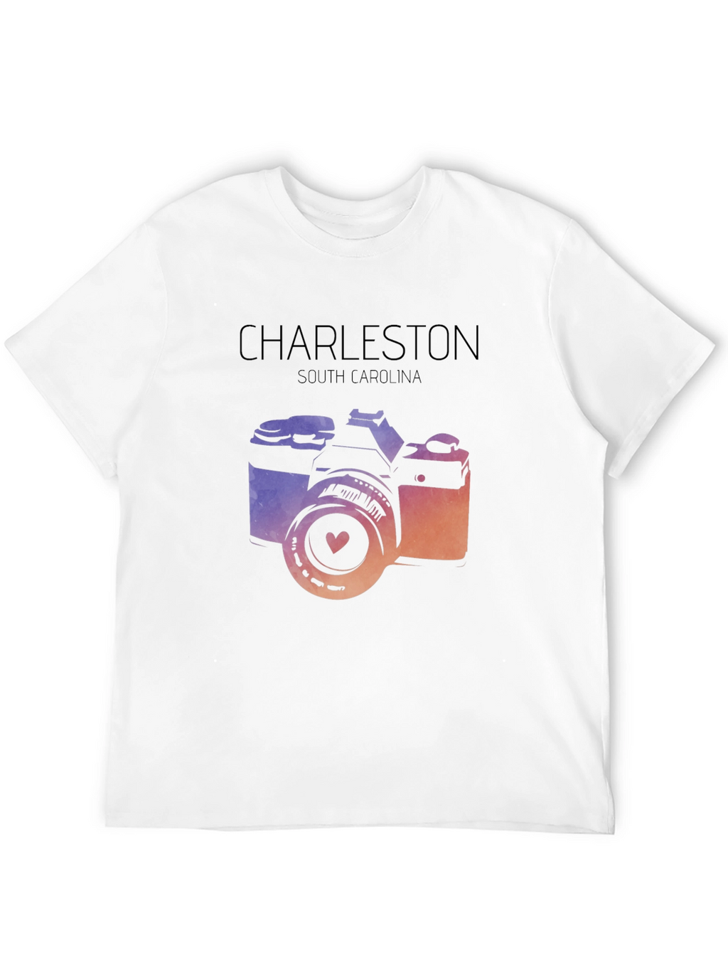 Charleston South Carolina Camera Graphic T-Shirt
