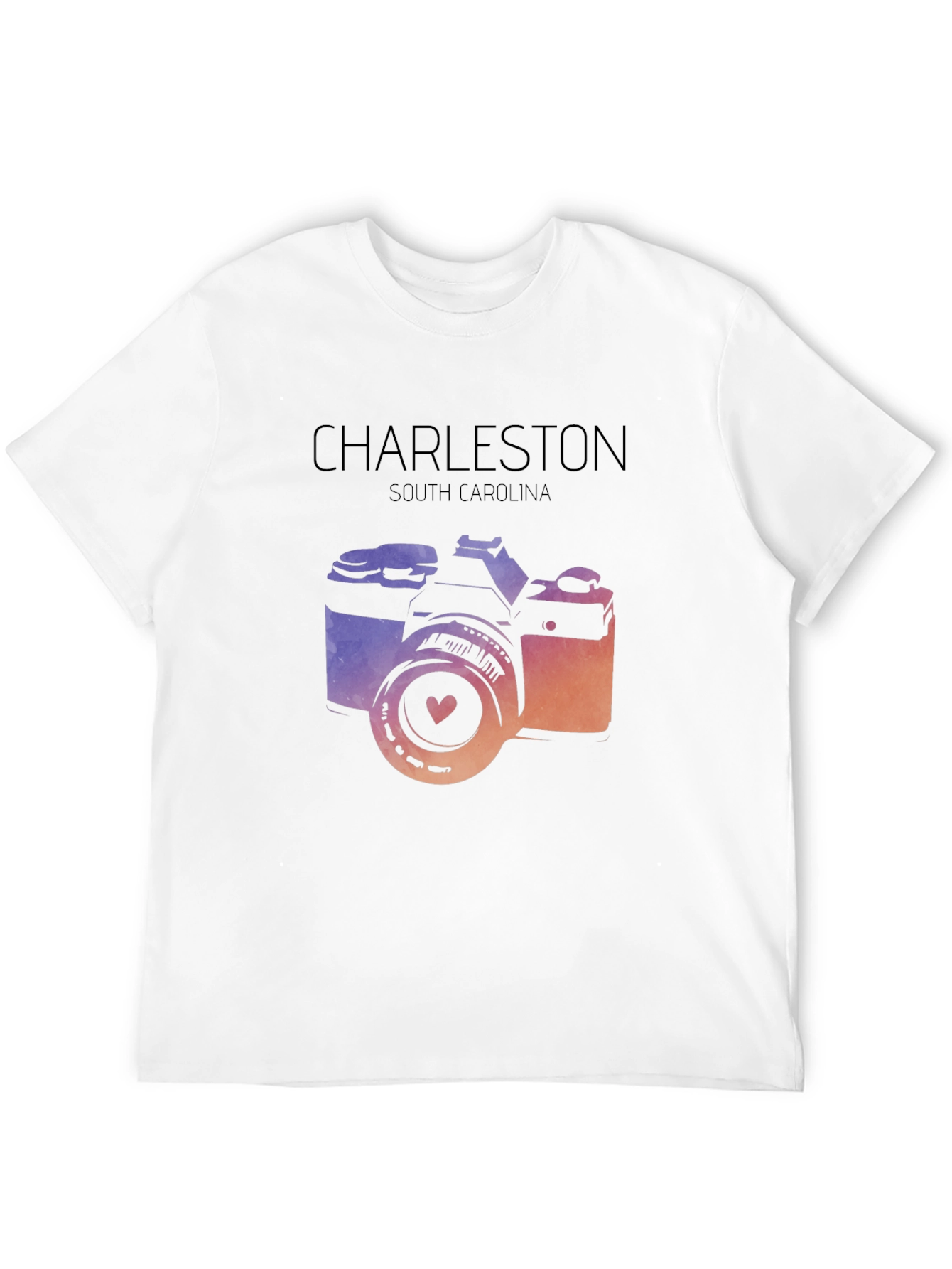 Charleston South Carolina Camera Graphic T-Shirt