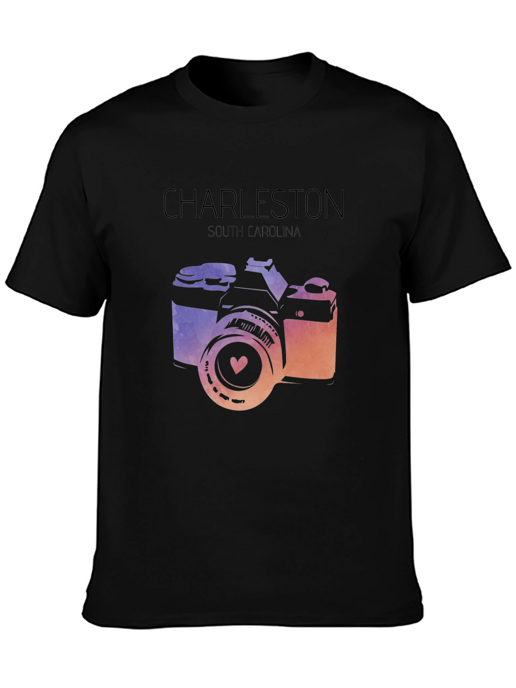 Charleston South Carolina Camera Graphic T-Shirt
