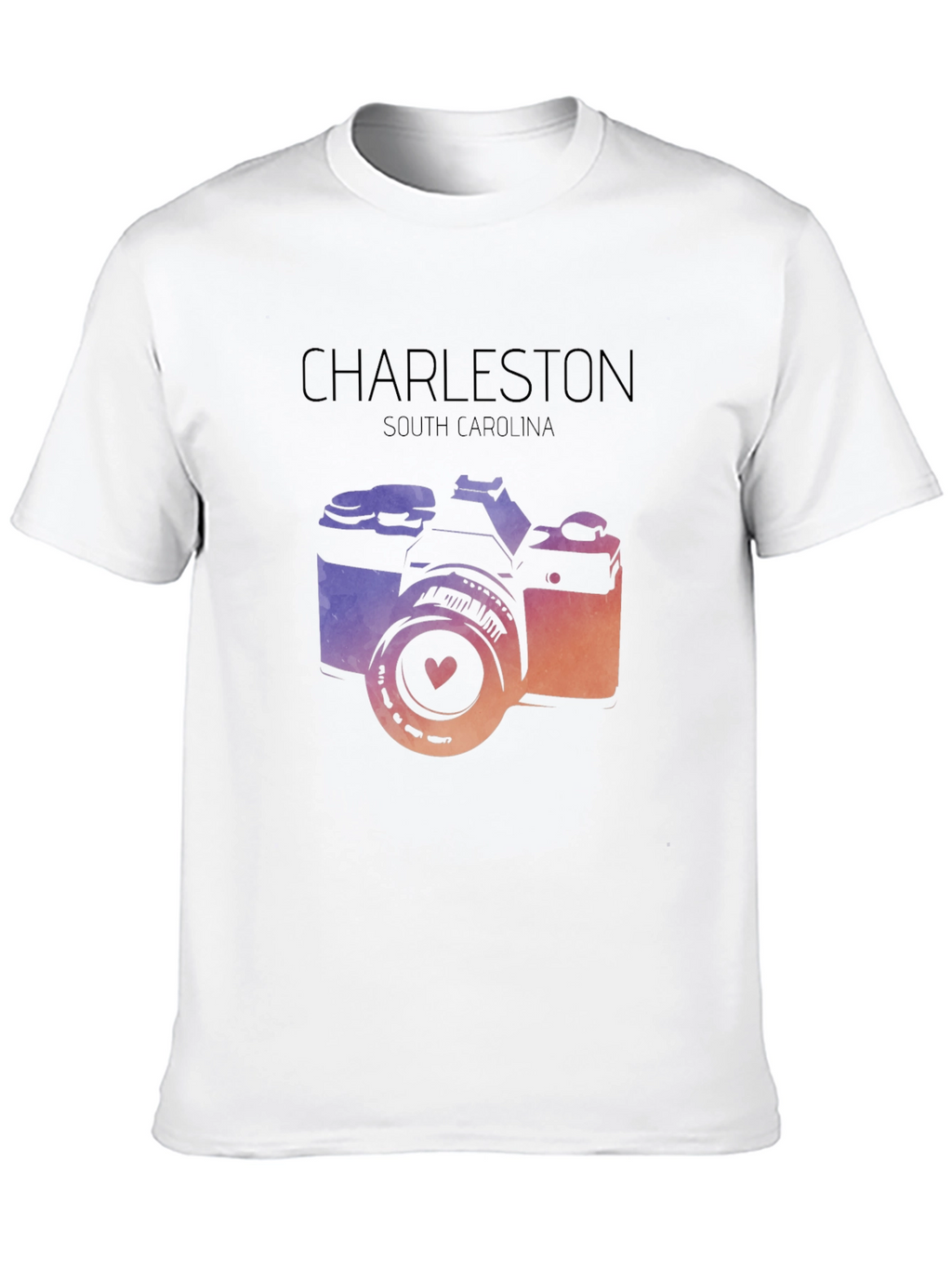 Charleston South Carolina Camera Graphic T-Shirt