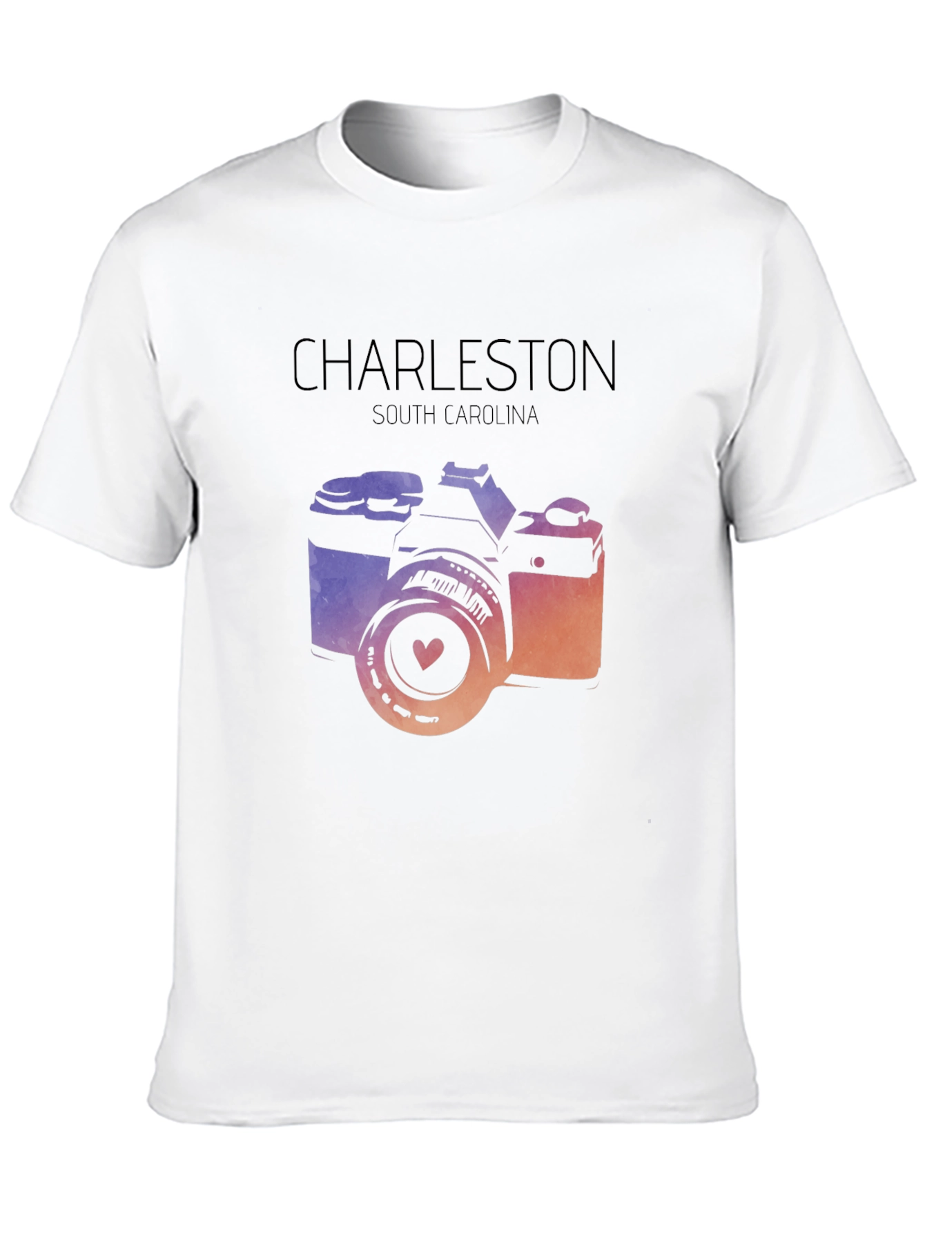 Charleston South Carolina Camera Graphic T-Shirt
