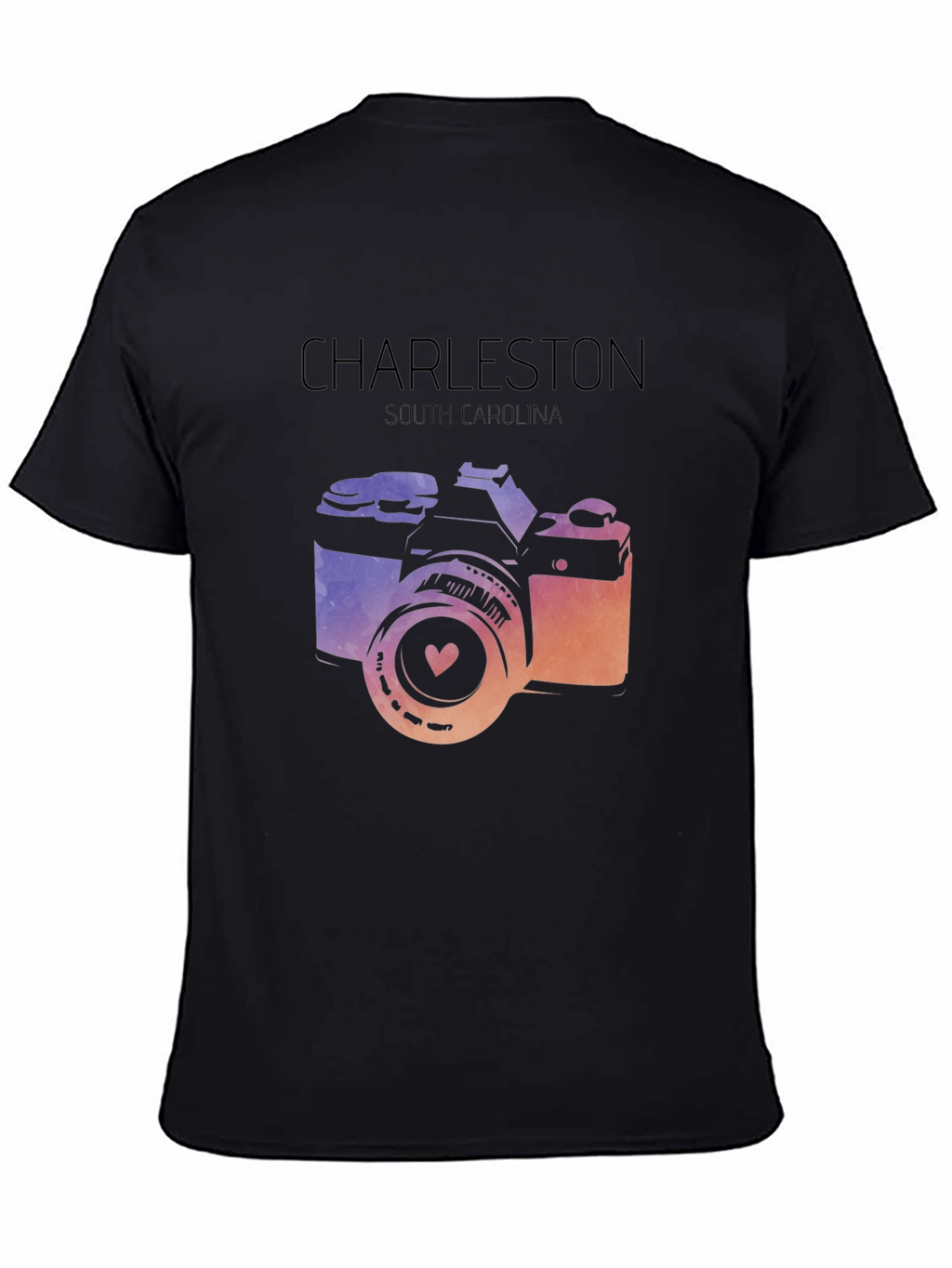 Charleston South Carolina Camera Graphic T-Shirt
