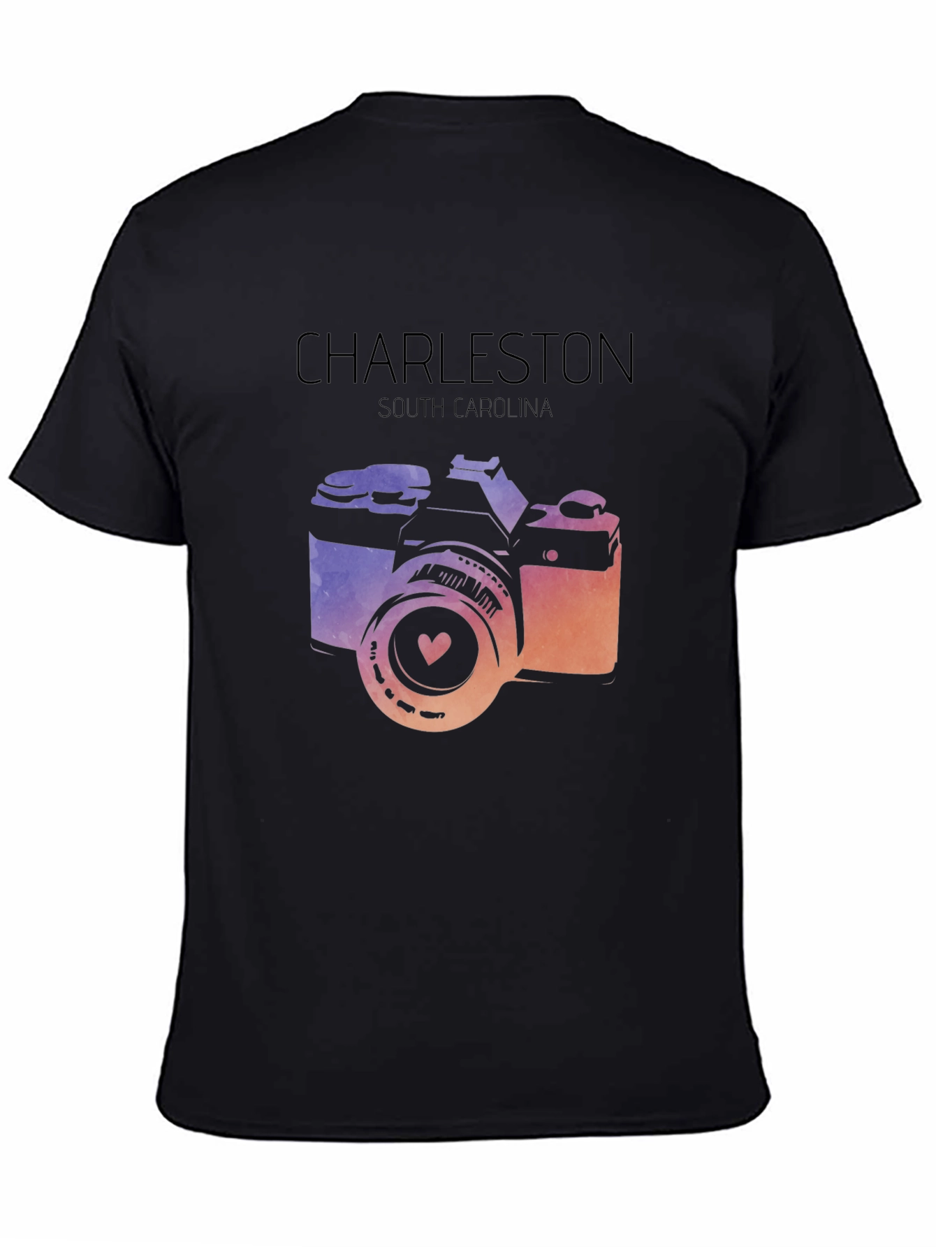Charleston South Carolina Camera Graphic T-Shirt