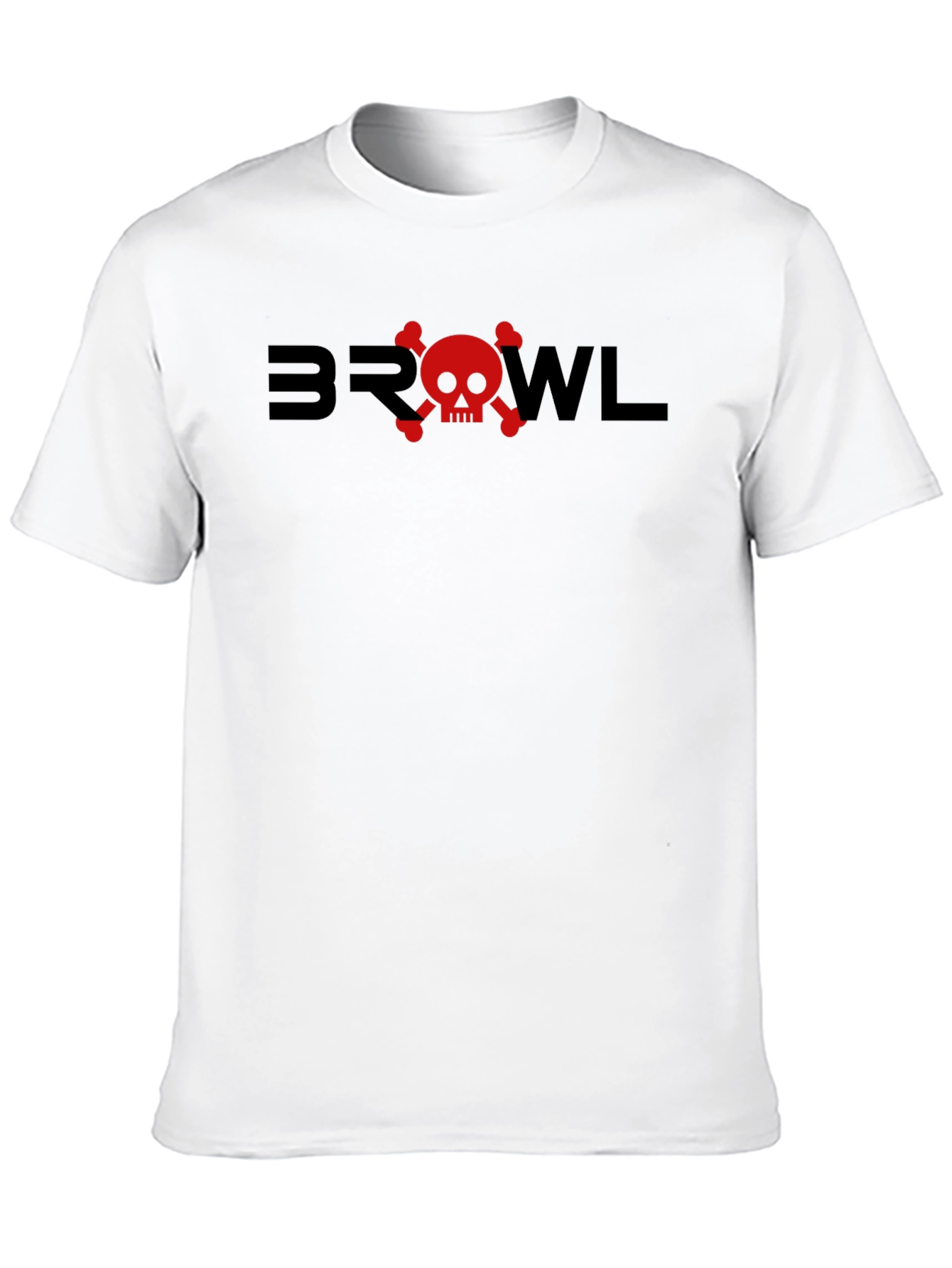 Brawl Skull Graphic Tee - Cool Casual Style
