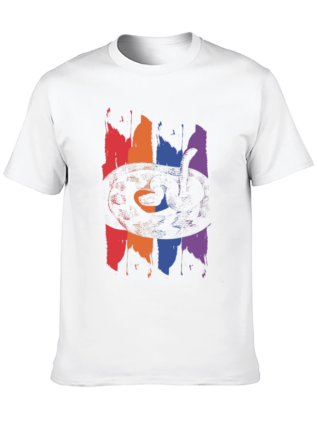 Mens Snake Graphic Tee - Black