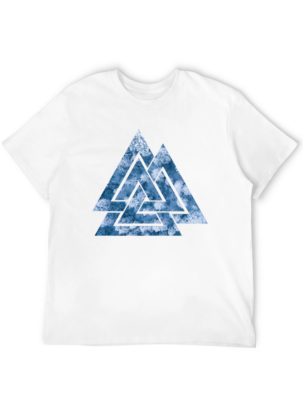 Valknut T-Shirt - Viking Symbol - Black Cotton Tee