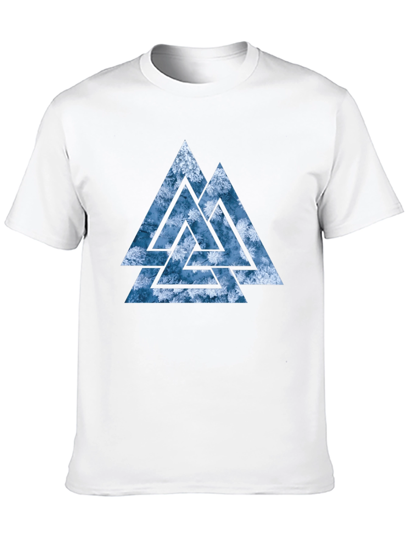 Valknut T-Shirt - Viking Symbol - Black Cotton Tee