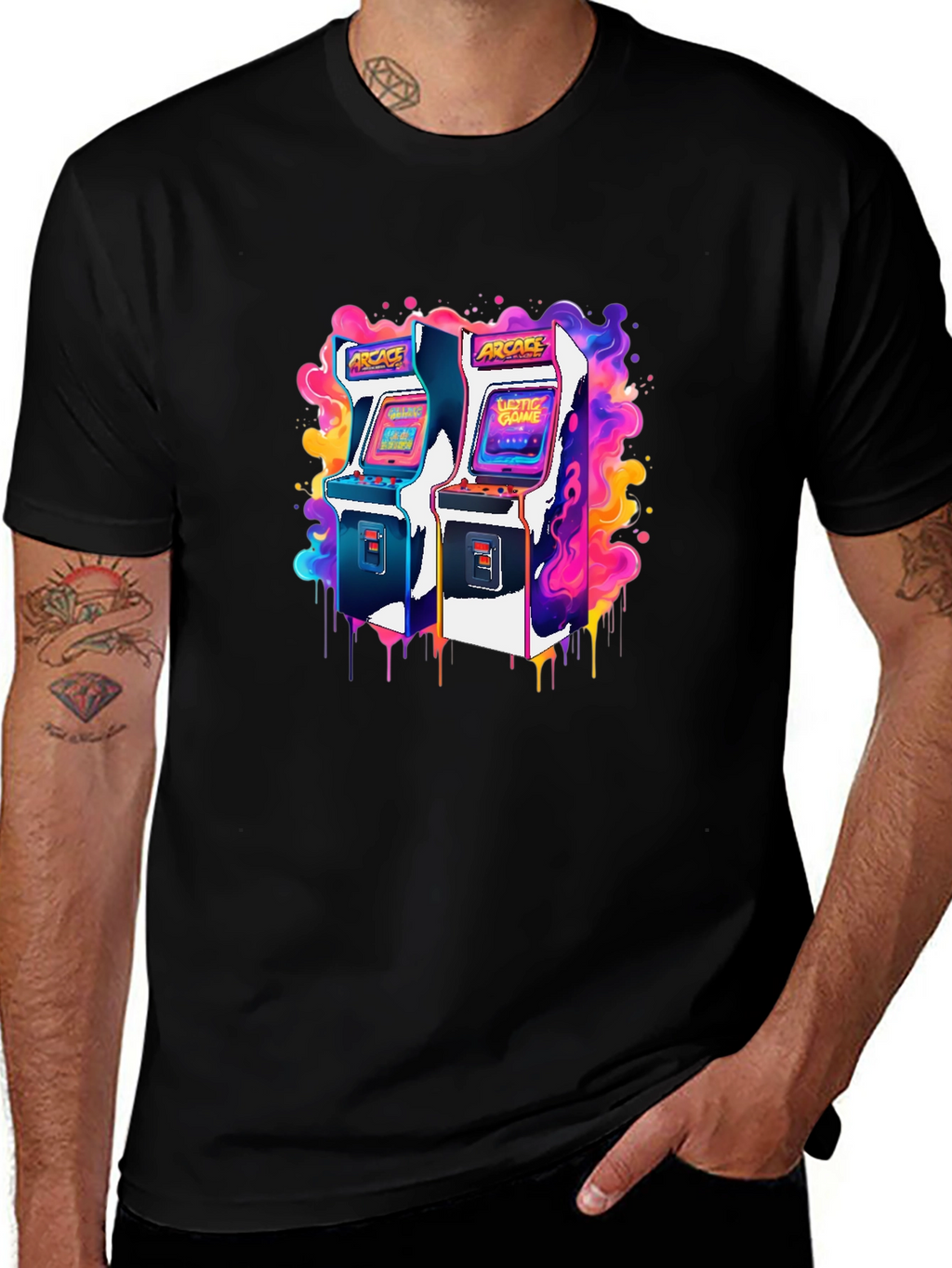 Retro Arcade Game T-Shirt - Gamer Style