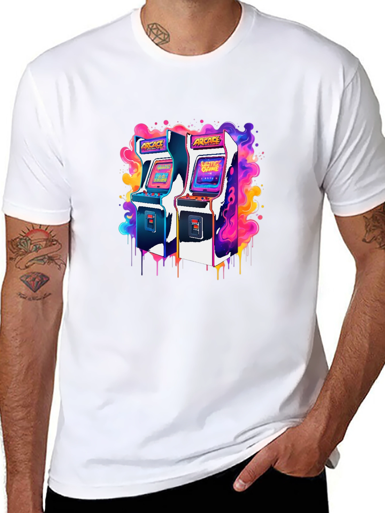 Retro Arcade Game T-Shirt - Gamer Style