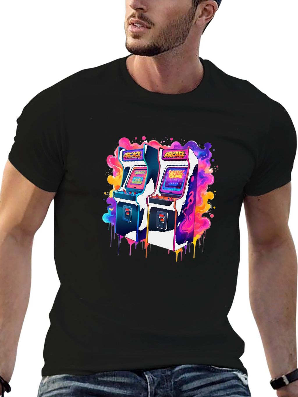 Retro Arcade Game T-Shirt - Gamer Style