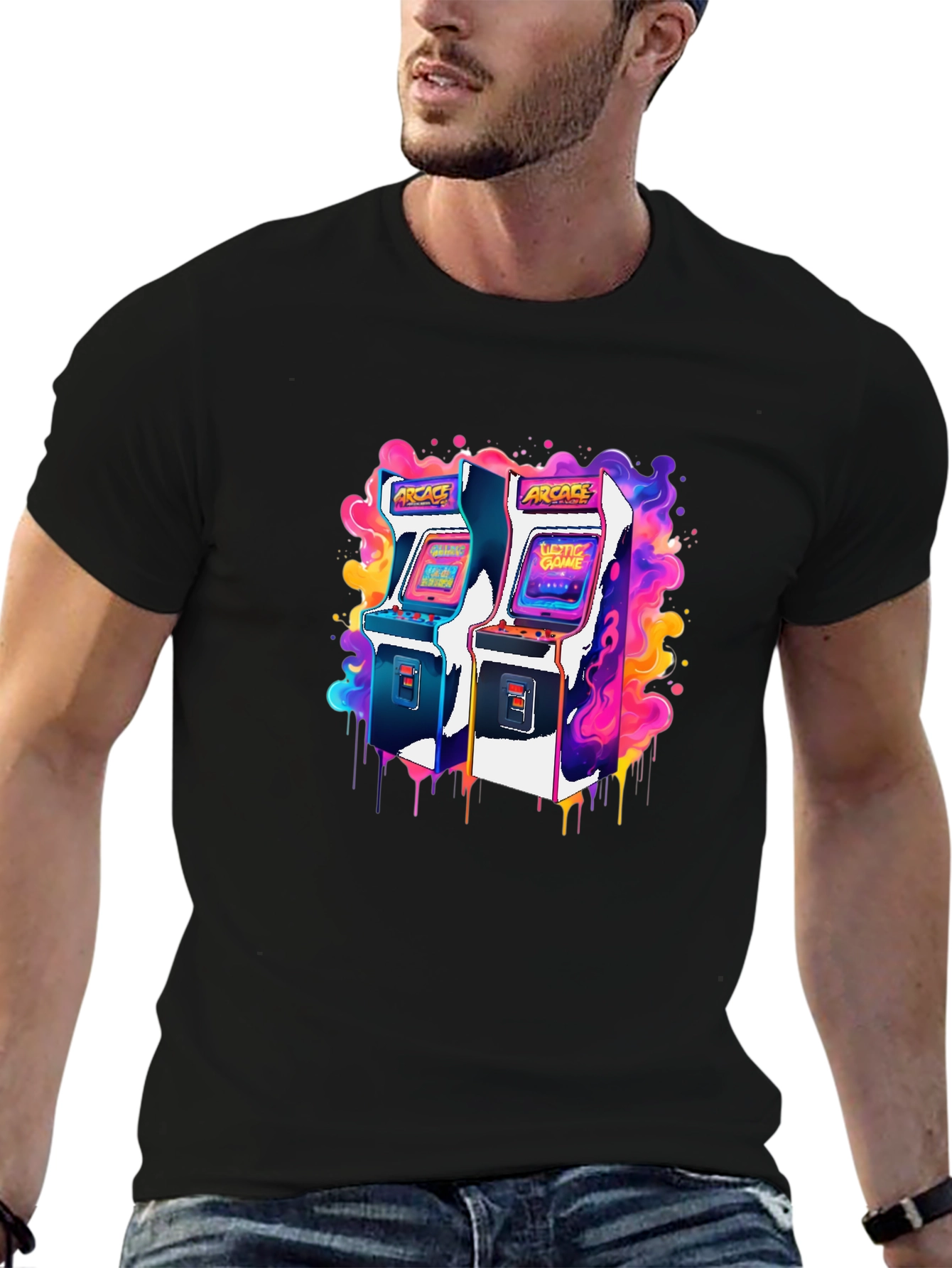 Retro Arcade Game T-Shirt - Gamer Style
