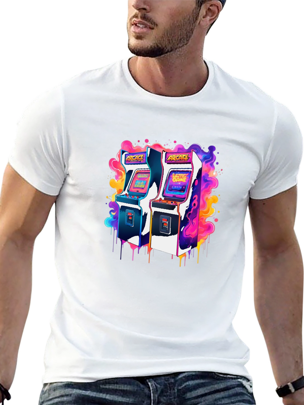 Retro Arcade Game T-Shirt - Gamer Style