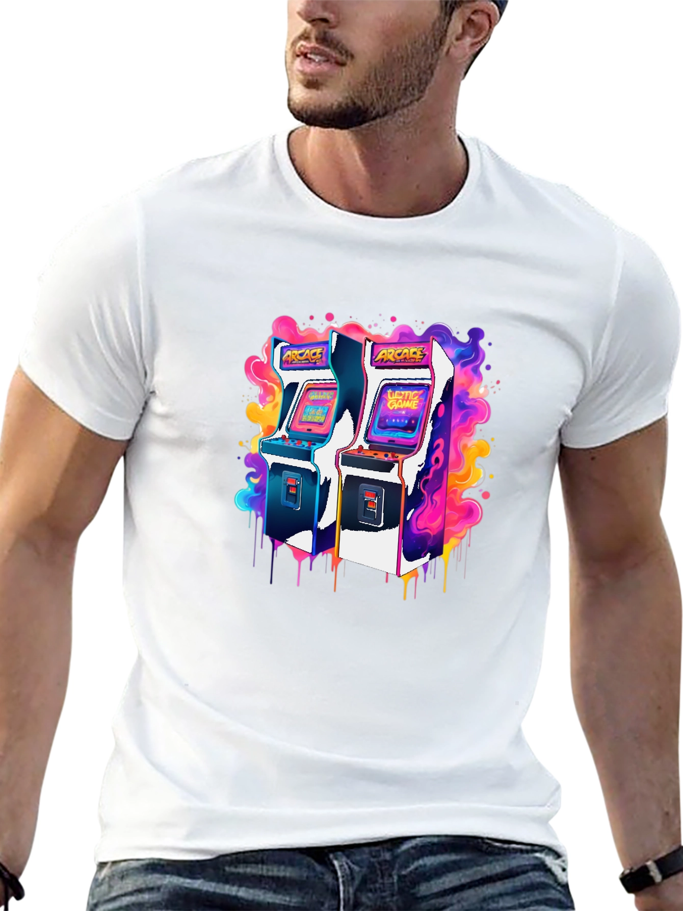 Retro Arcade Game T-Shirt - Gamer Style