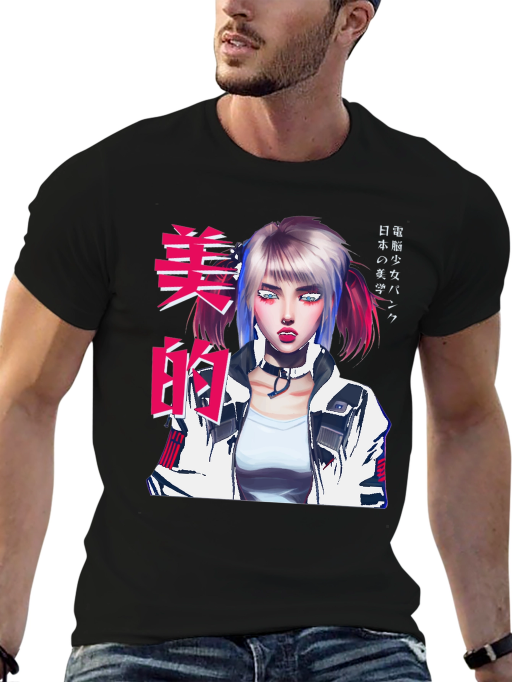 Anime Graphic T-Shirt - Urban Punk Style