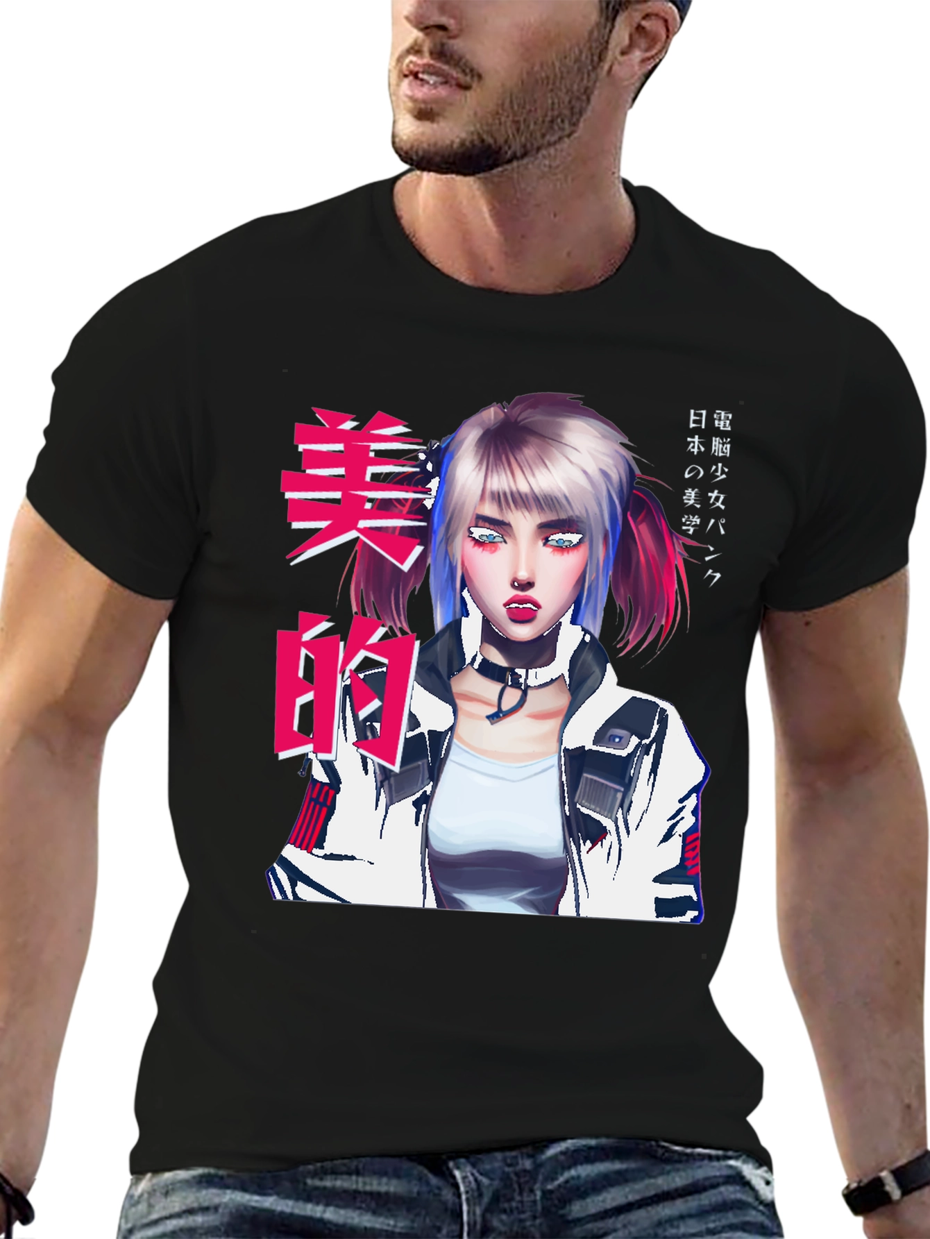 Anime Graphic T-Shirt - Urban Punk Style