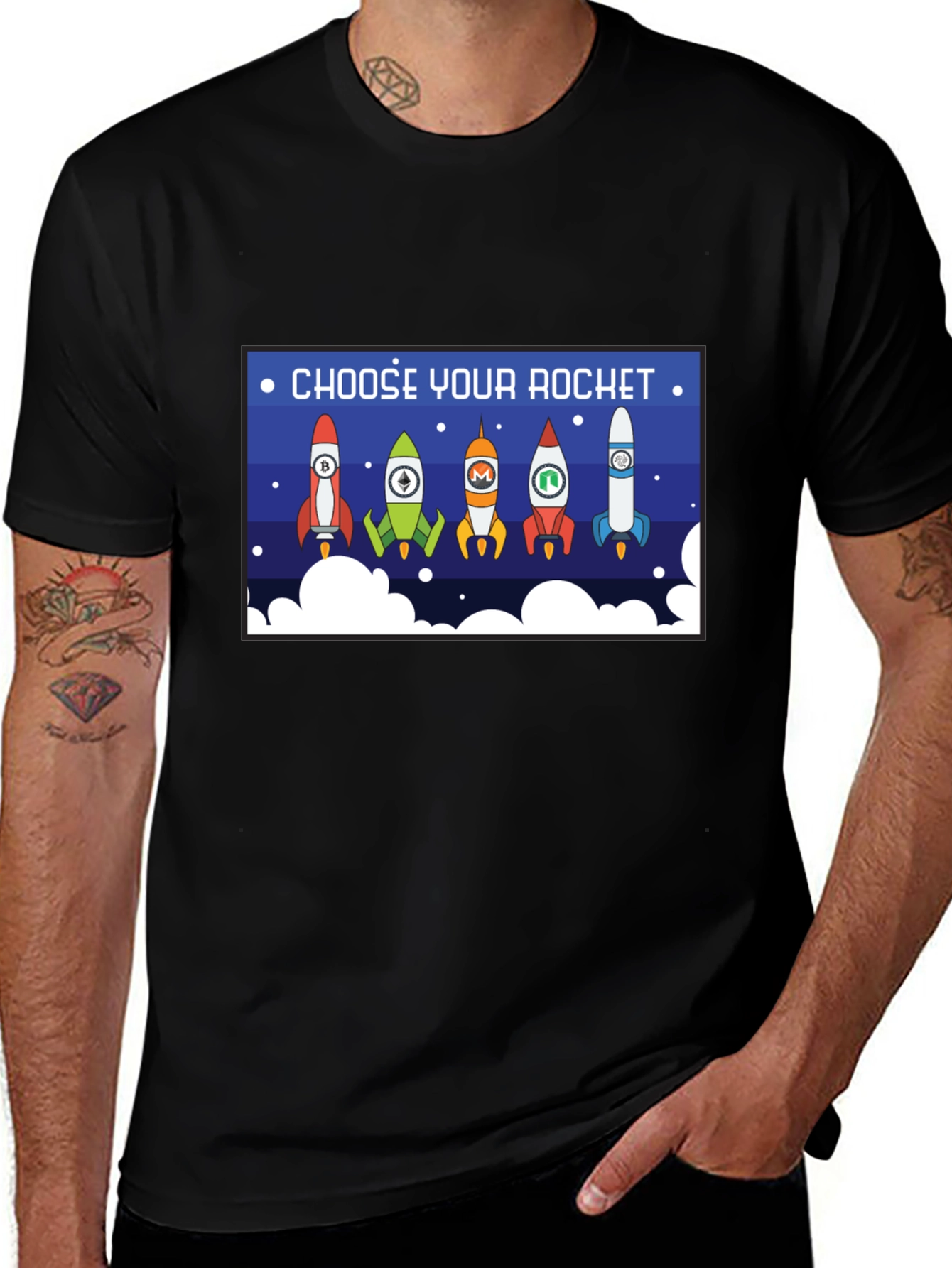 Choose Your Rocket Crypto T-Shirt
