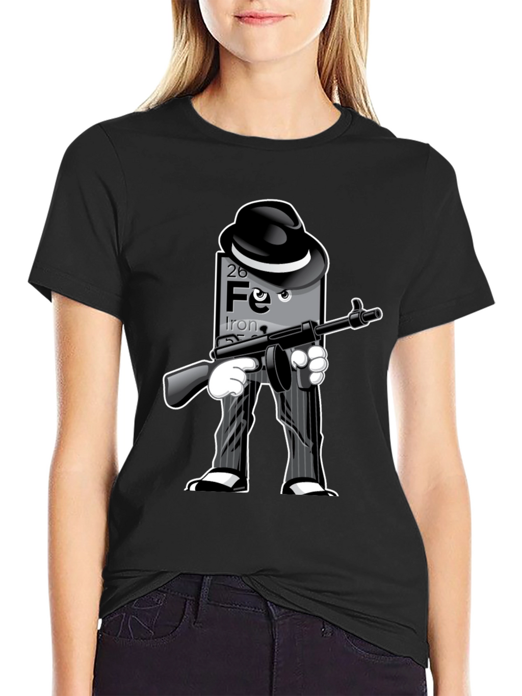 Iron Gangster T-Shirt: Periodic Table Element with Style!