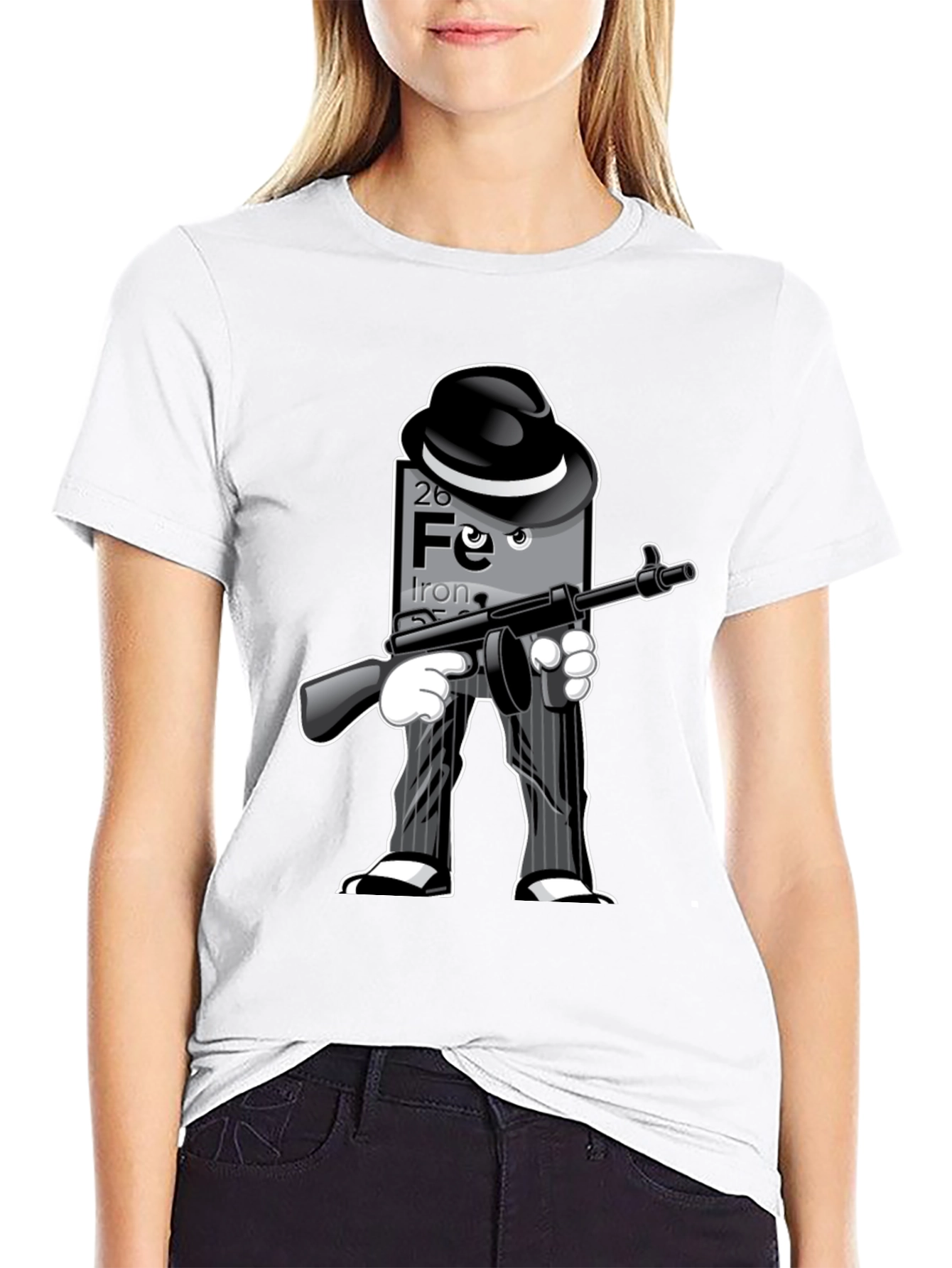 Iron Gangster T-Shirt: Periodic Table Element with Style!