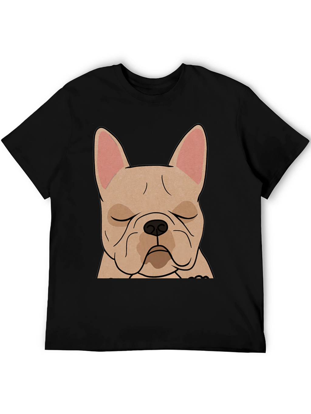 French Bulldog Graphic T-Shirt - Black Cotton Tee