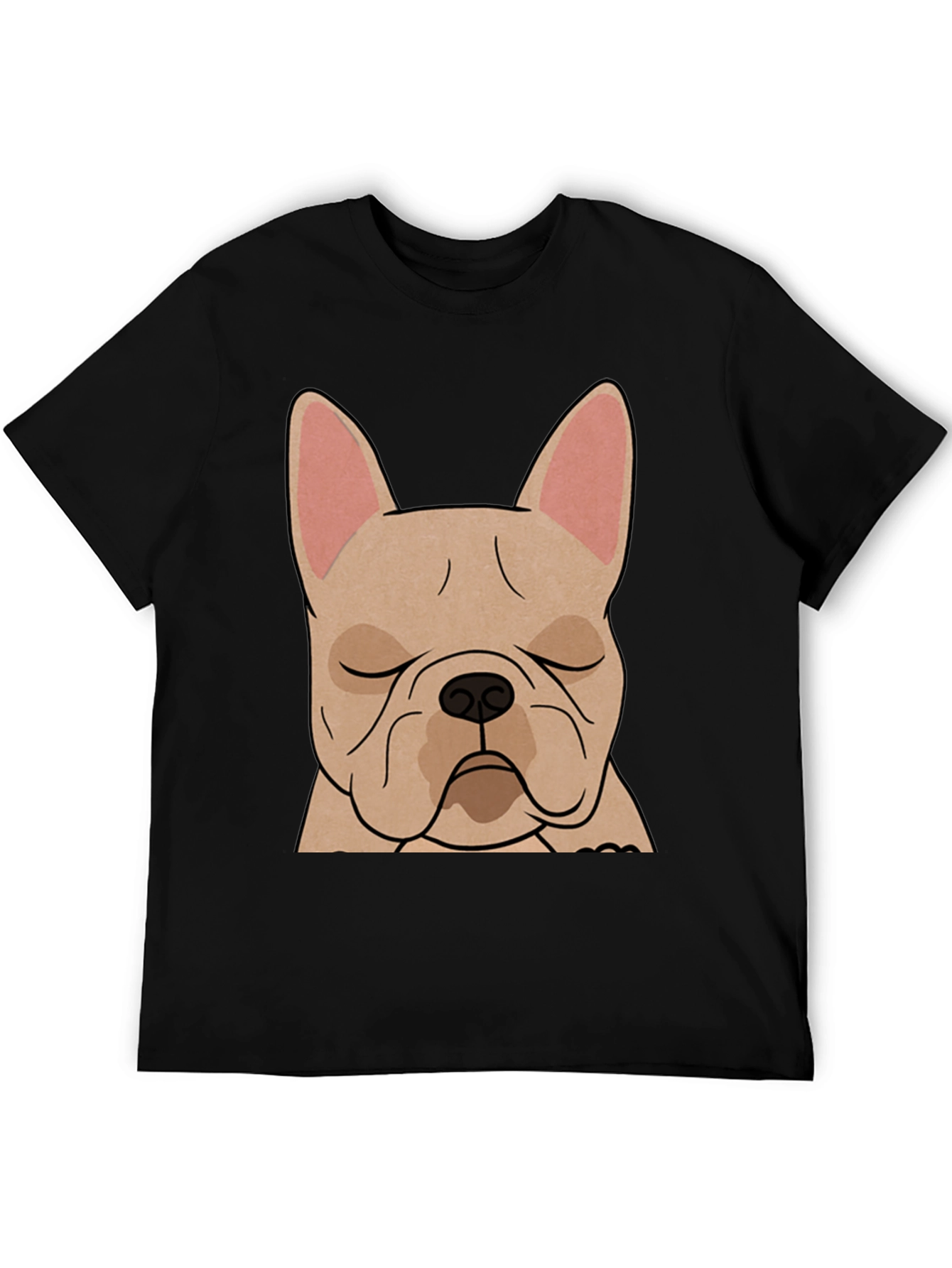French Bulldog Graphic T-Shirt - Black Cotton Tee