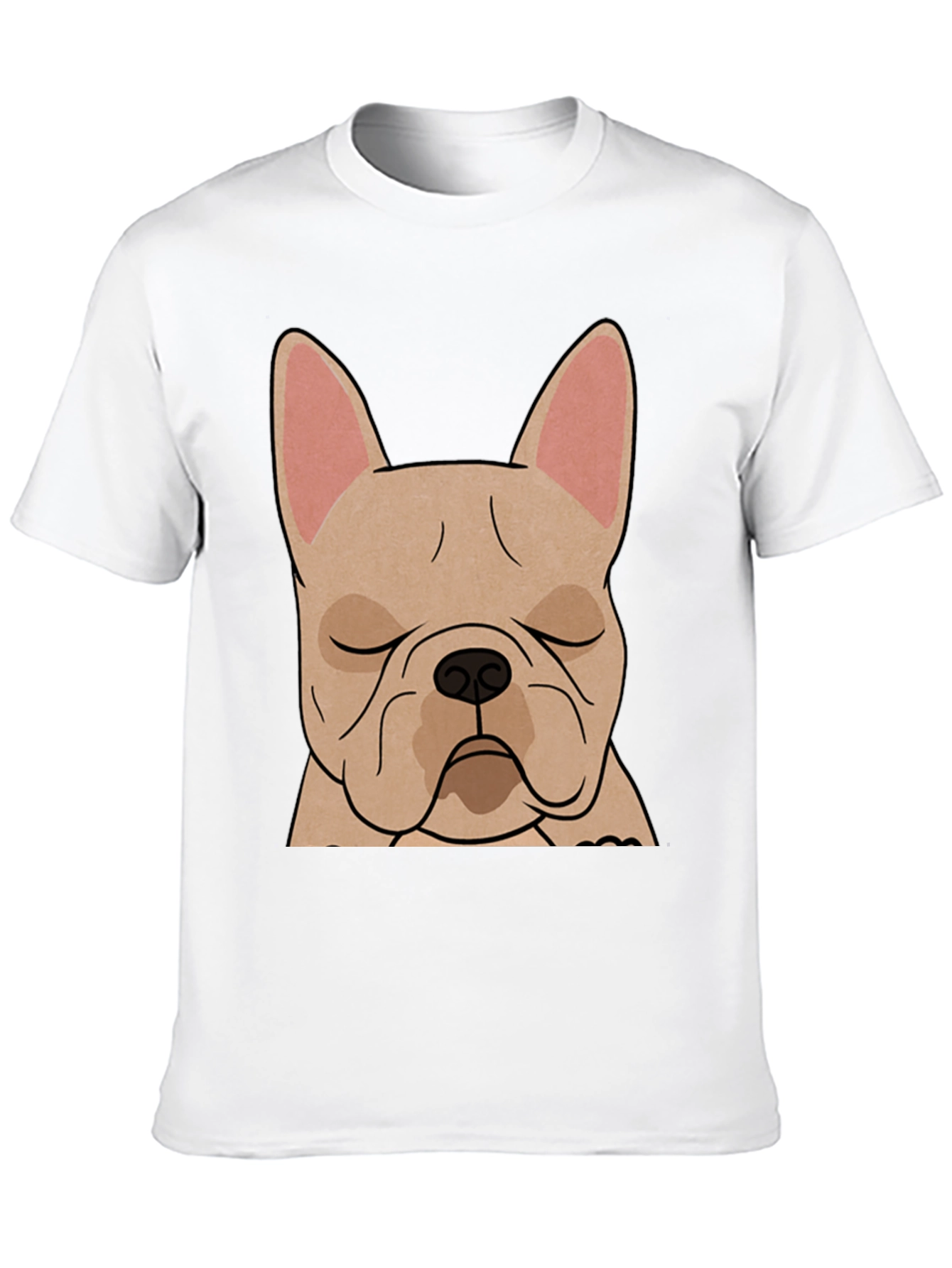 French Bulldog Graphic T-Shirt - Black Cotton Tee