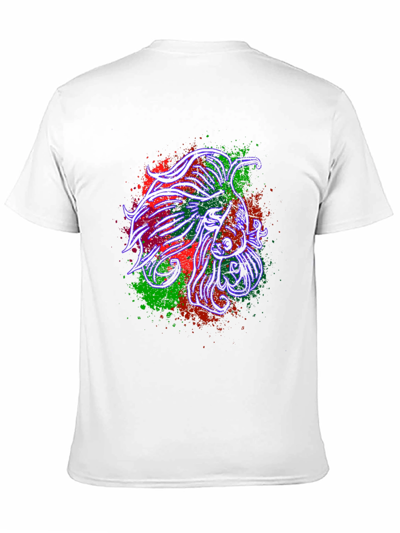 Betta Fish Graphic Tee - Stylish Black T-Shirt
