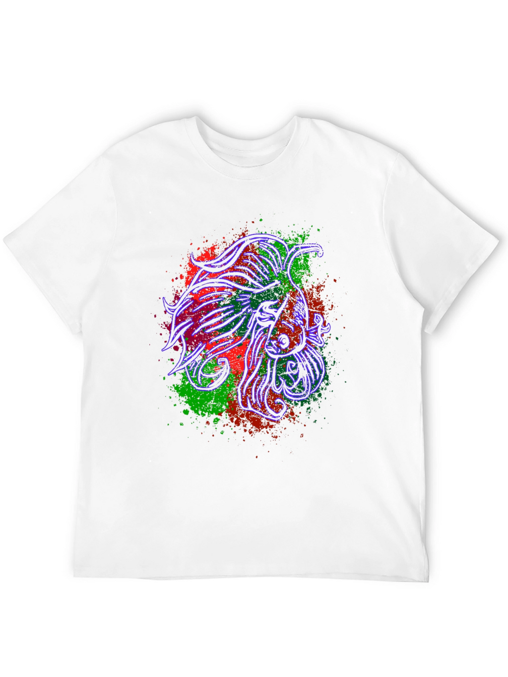 Betta Fish Graphic Tee - Stylish Black T-Shirt