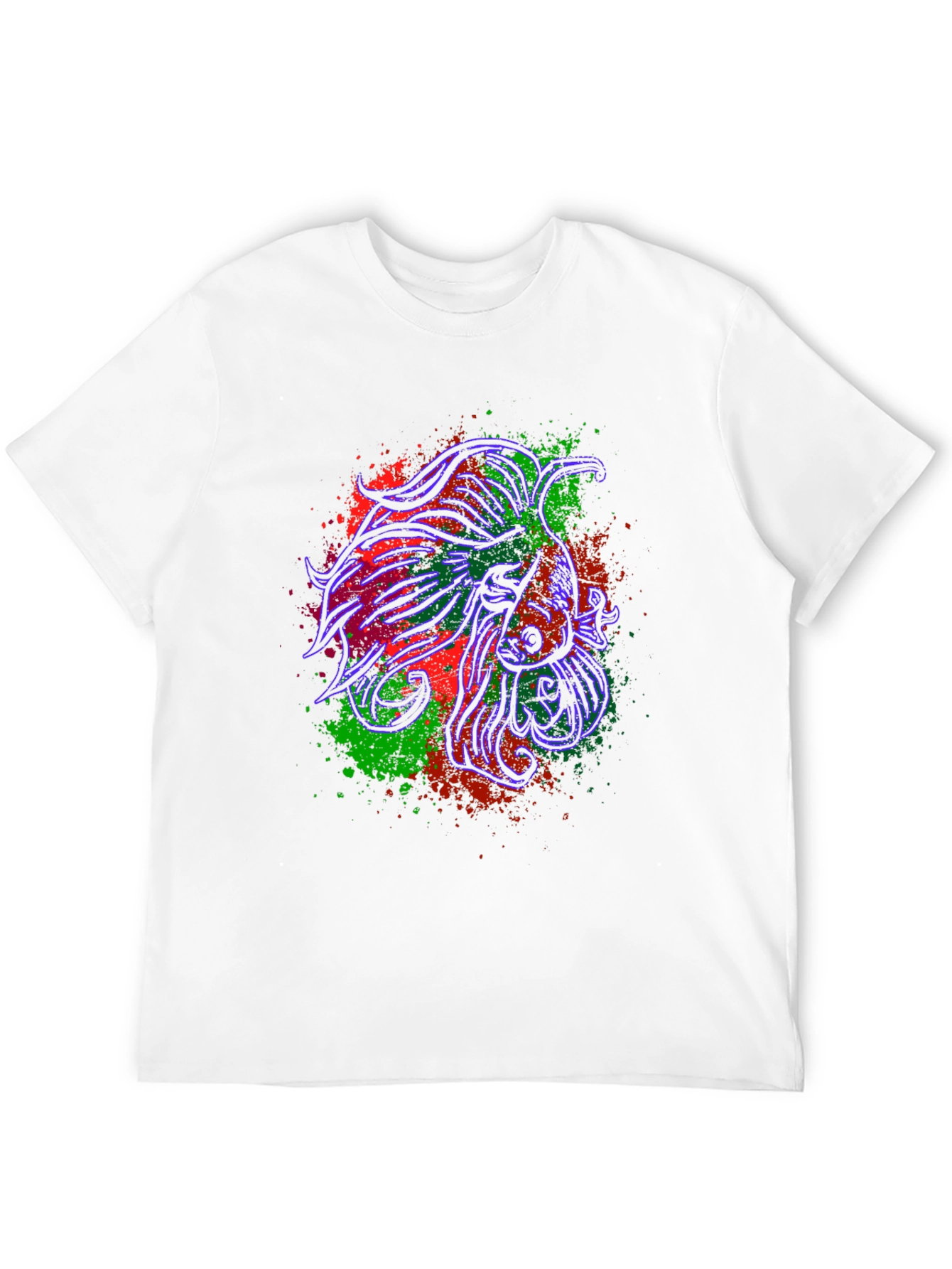 Betta Fish Graphic Tee - Stylish Black T-Shirt
