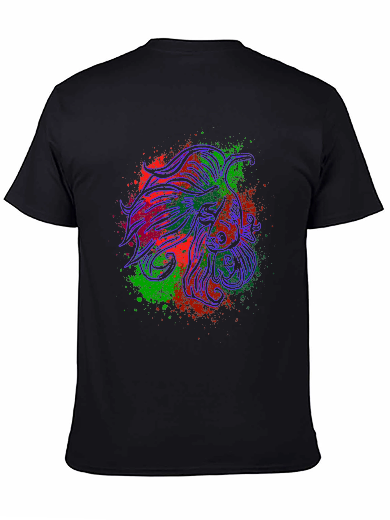 Betta Fish Graphic Tee - Stylish Black T-Shirt