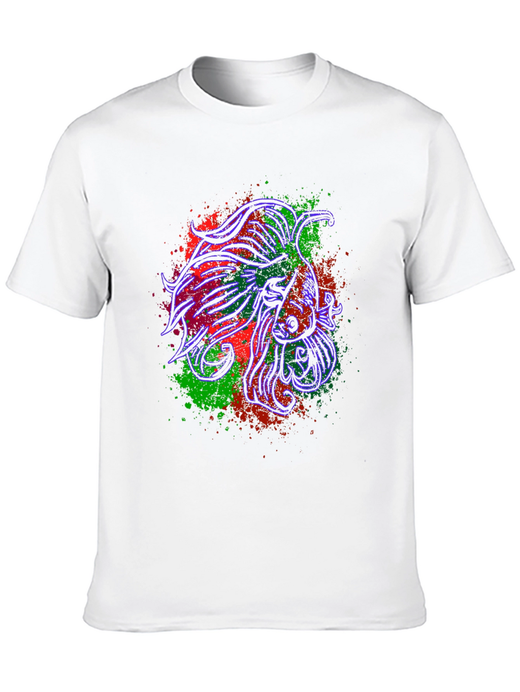 Betta Fish Graphic Tee - Stylish Black T-Shirt