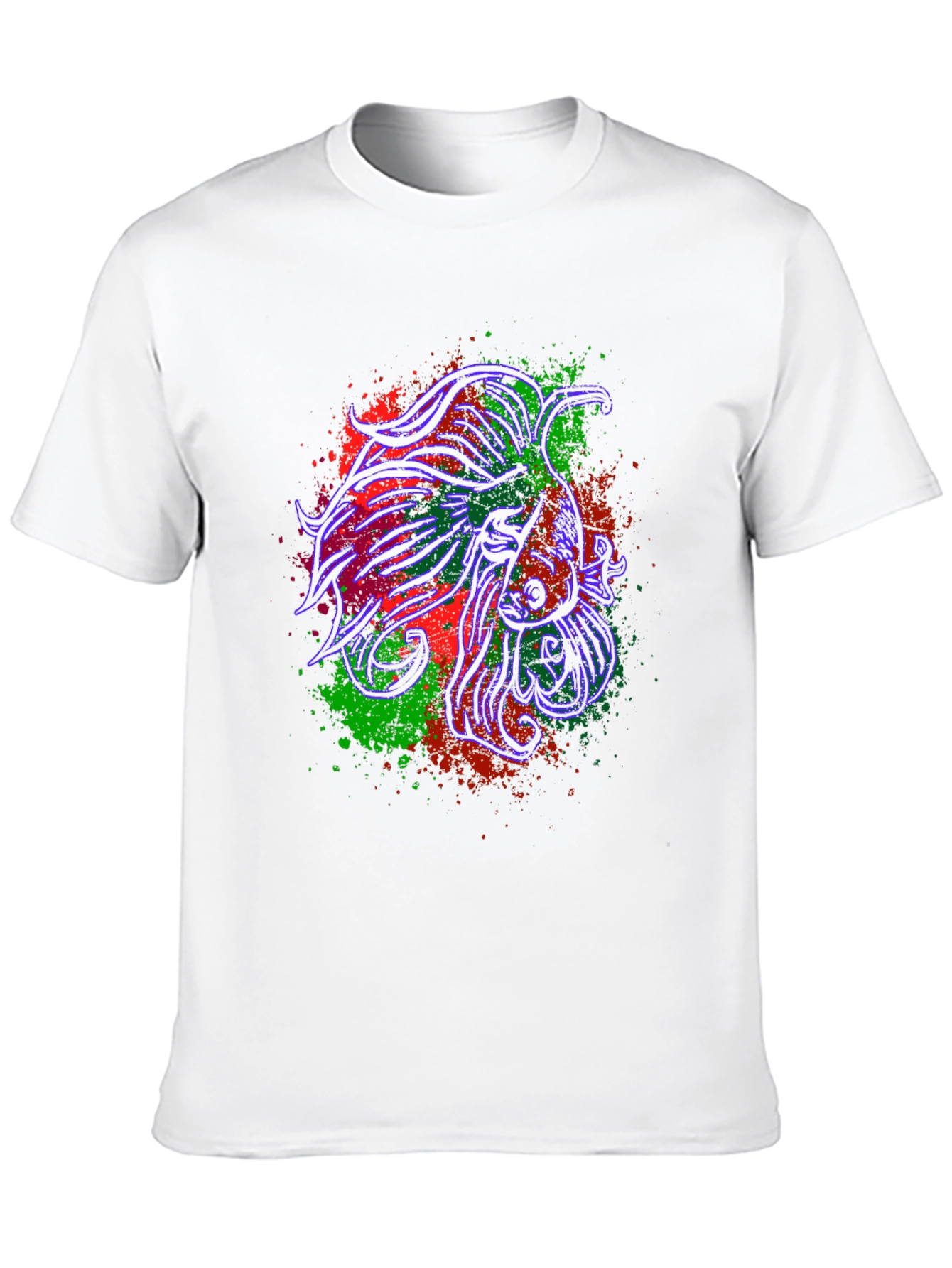 Betta Fish Graphic Tee - Stylish Black T-Shirt