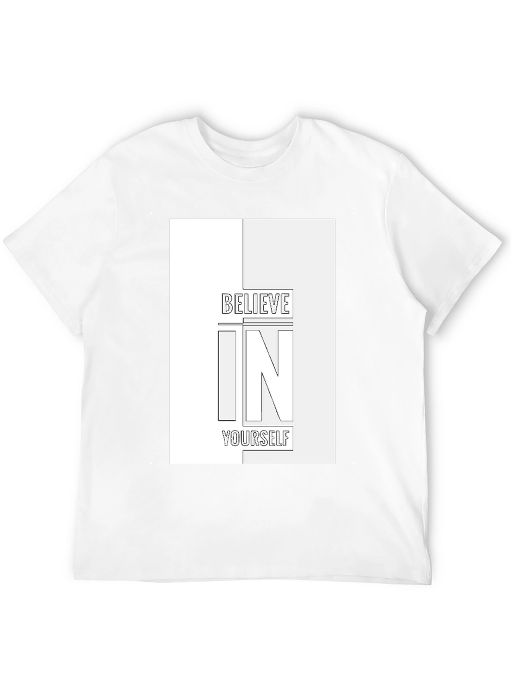 Believe In Yourself Graphic Tee - Black Cotton