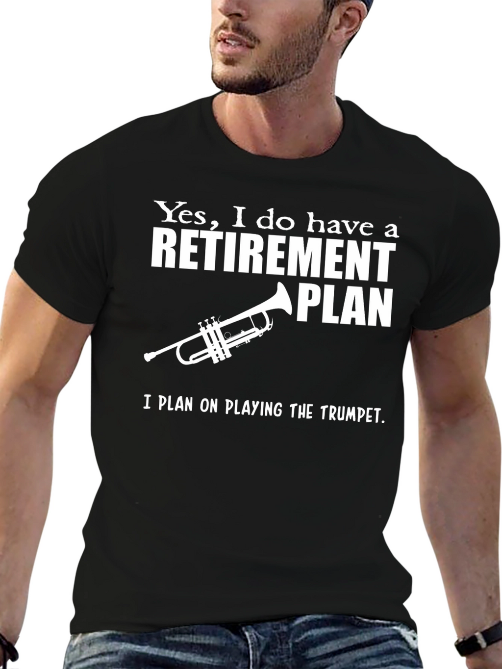 Funny Retirement Plan Trumpet T-Shirt