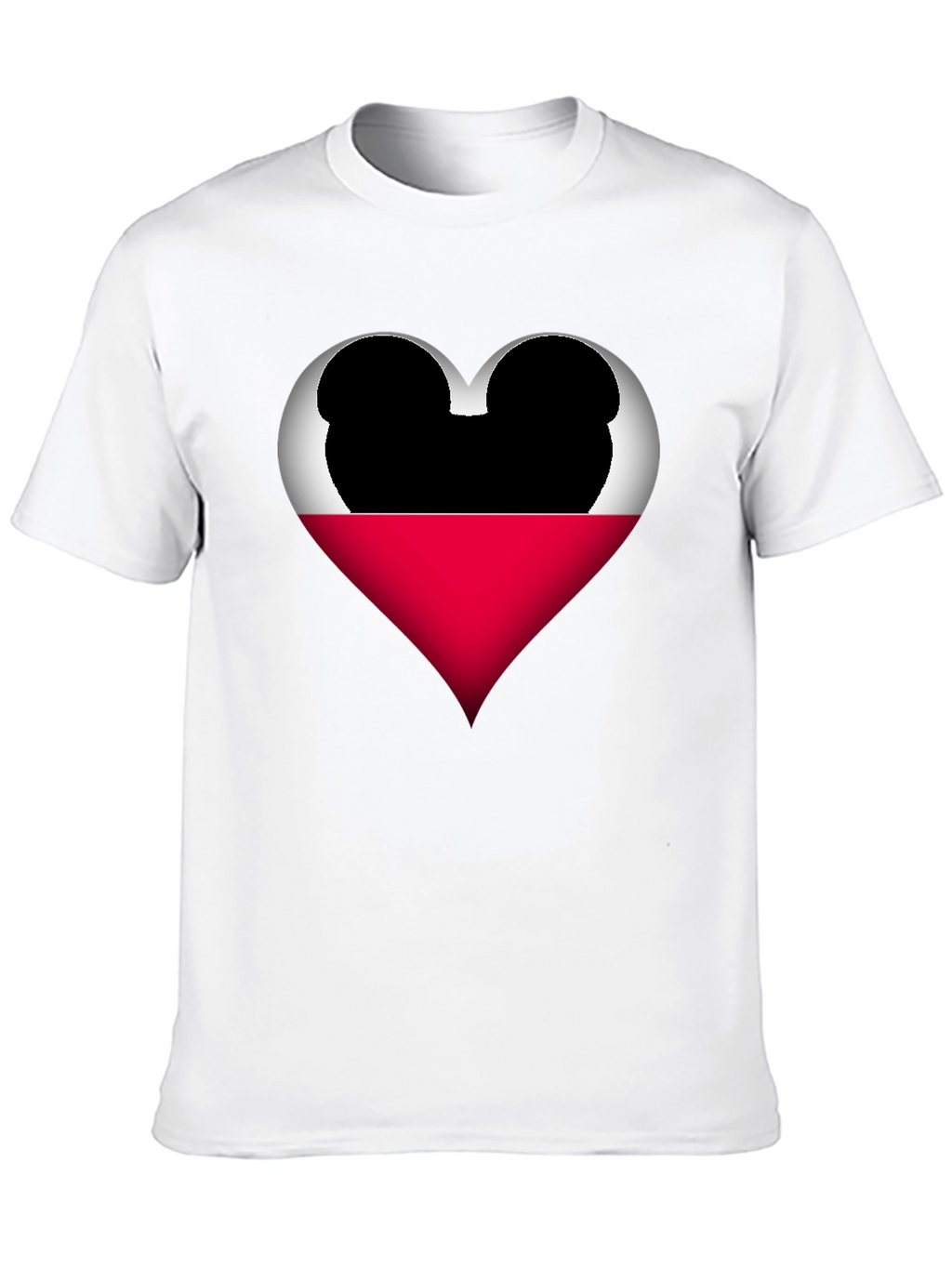 Mickey Heart Graphic Tee - Love Disney Style Shirt