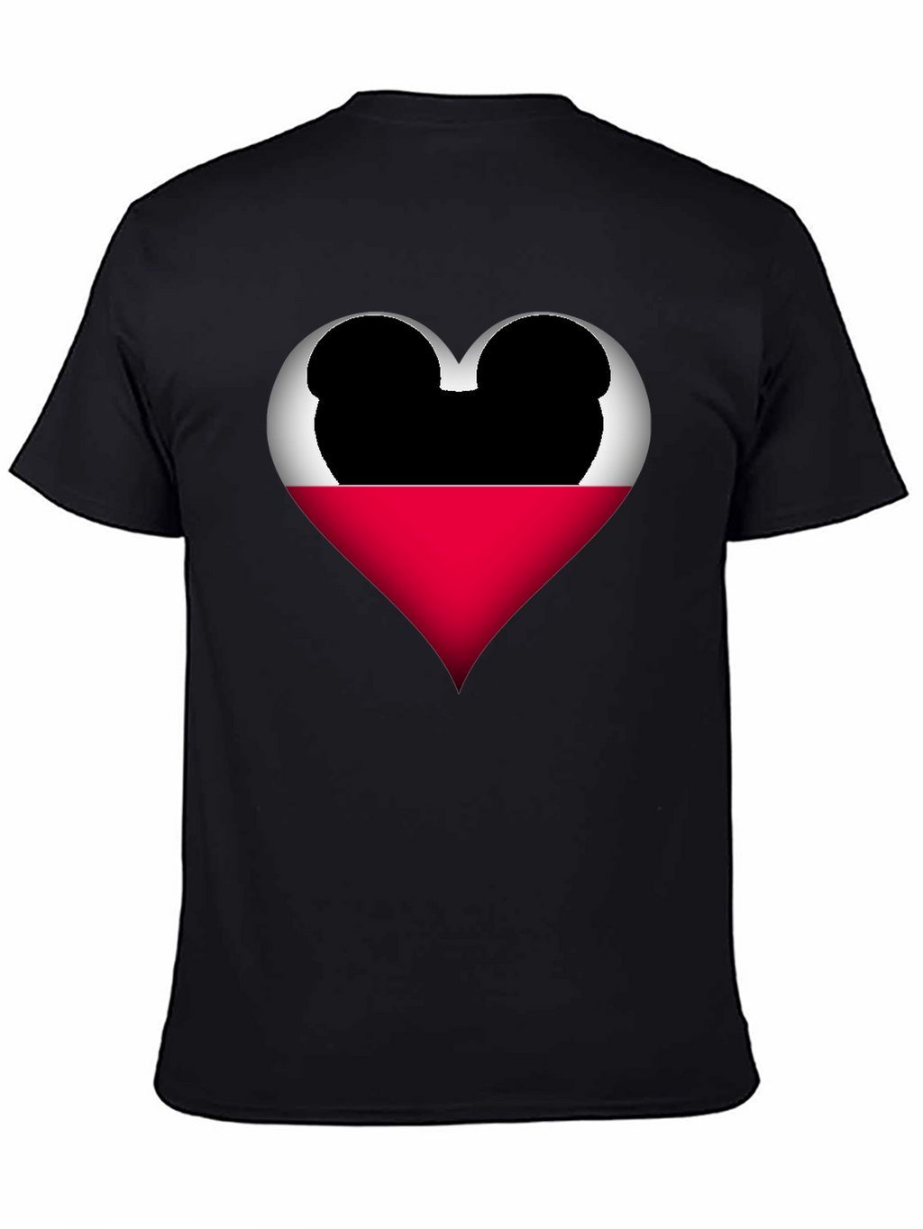 Mickey Heart Graphic Tee - Love Disney Style Shirt
