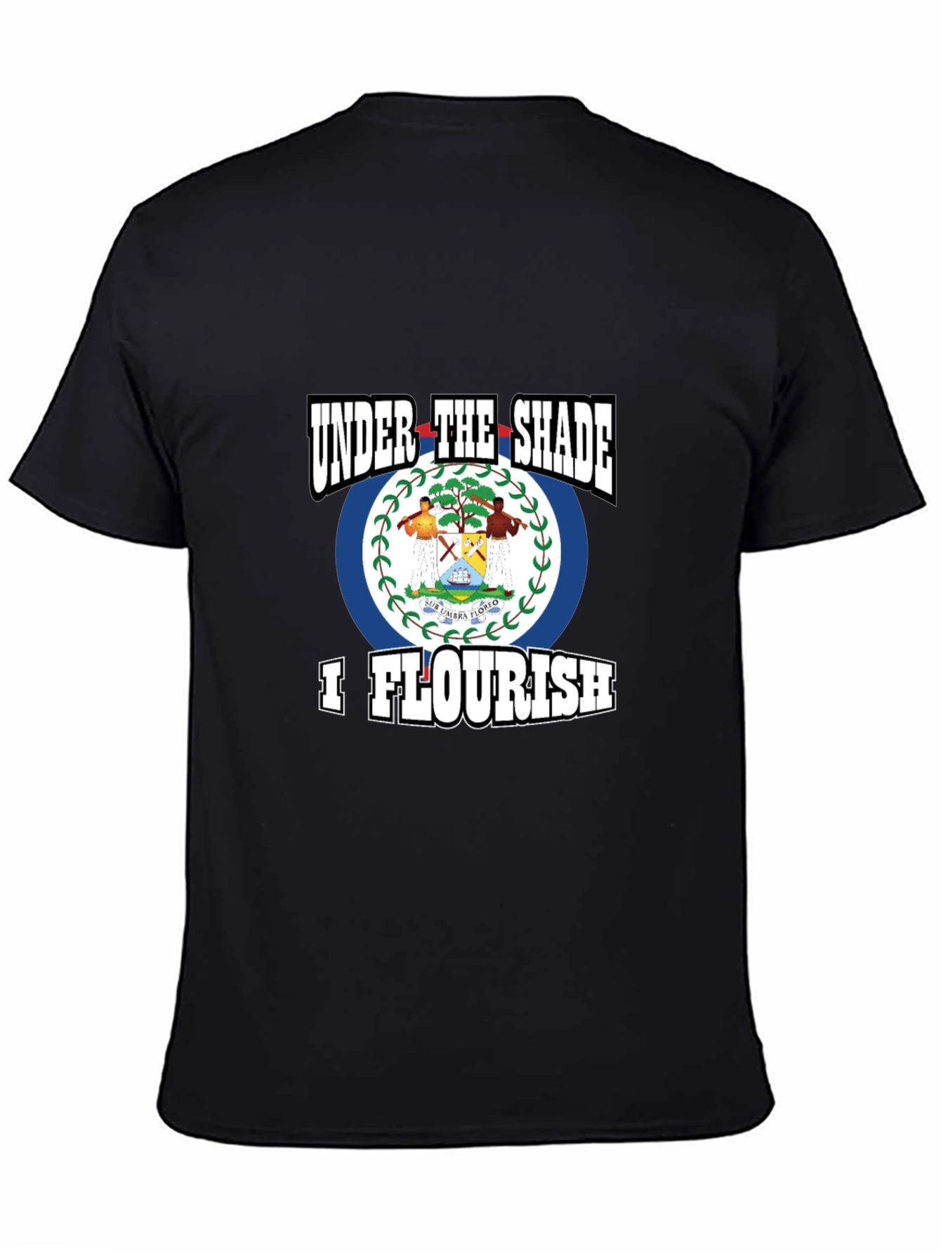 Belize Flag T-Shirt - Under The Shade I Flourish