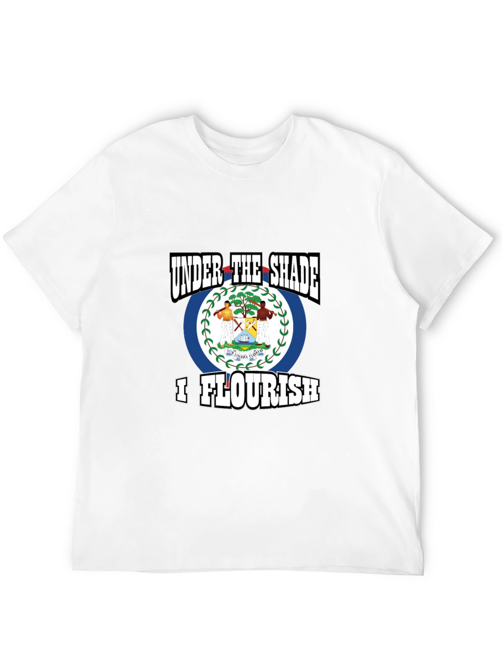 Belize Flag T-Shirt - Under The Shade I Flourish